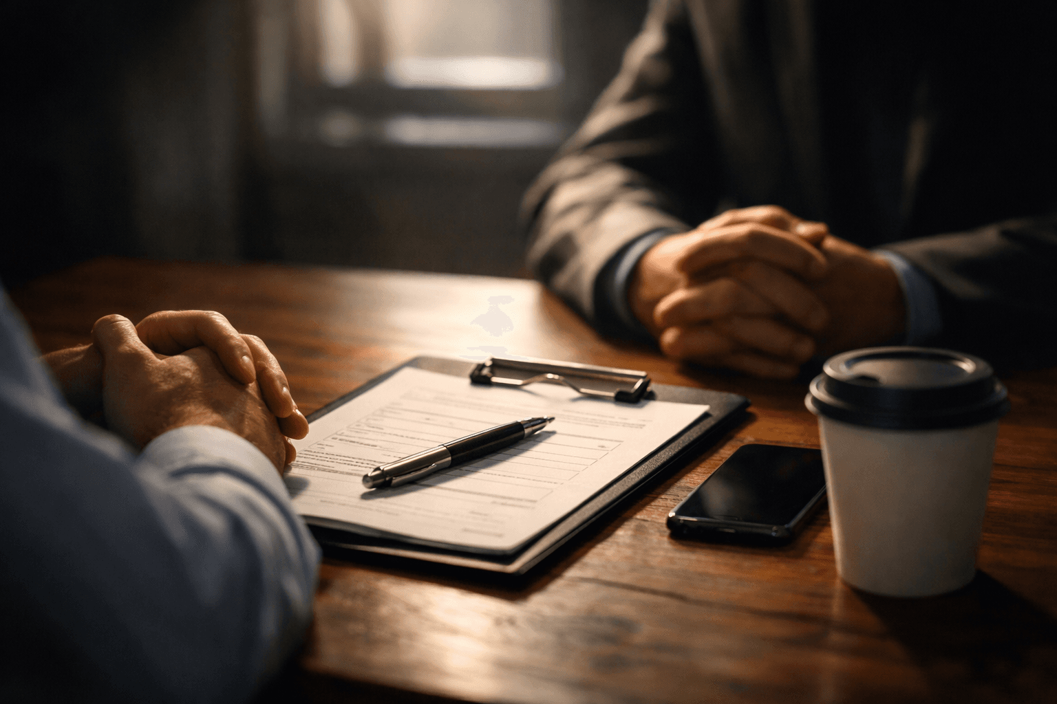 pessoas em um escritório realizando protocolo presencial para registro empresarial