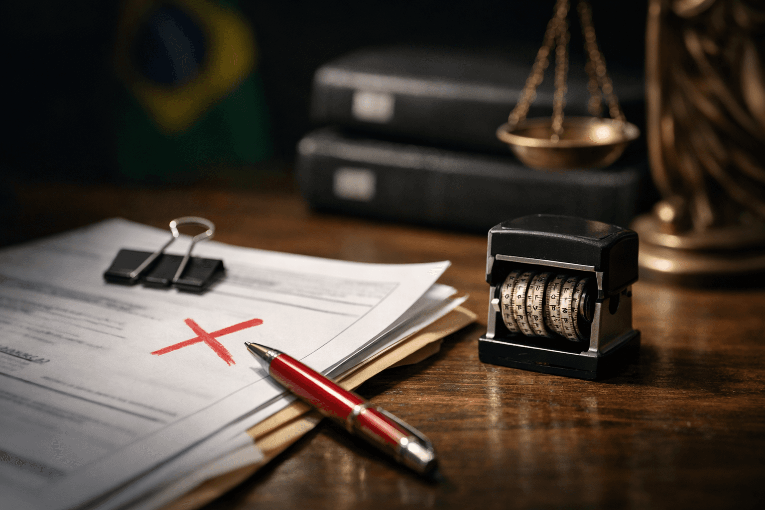 Empresários revisando documentos para protocolo na Jucesp